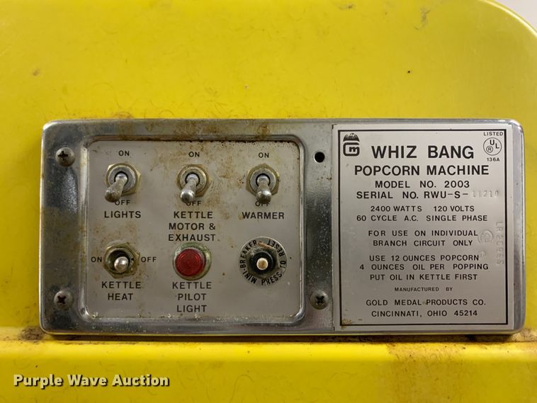 image for item MH9872 Popcorn machine