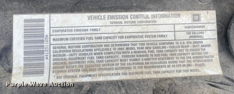 image for item MR9515 2004 Chevrolet Express 3500  box truck