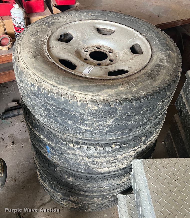 image for item MS9034 (4) LT245/70R17 tires and wheels