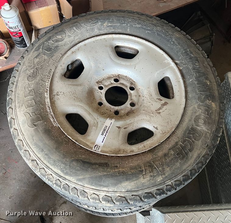 image for item MS9034 (4) LT245/70R17 tires and wheels