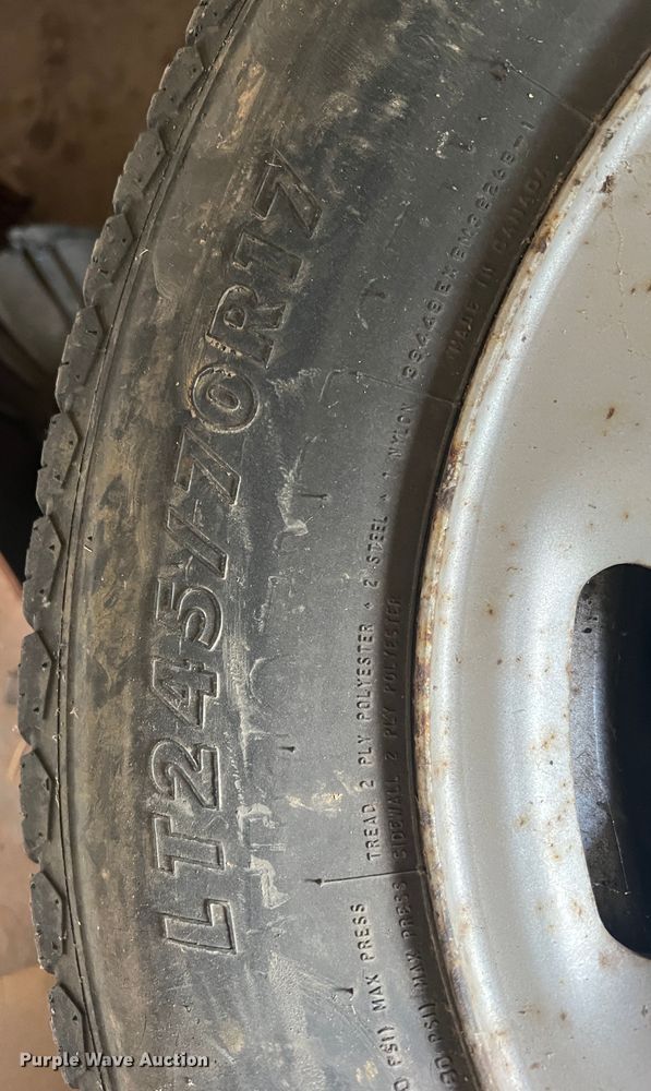 image for item MS9034 (4) LT245/70R17 tires and wheels