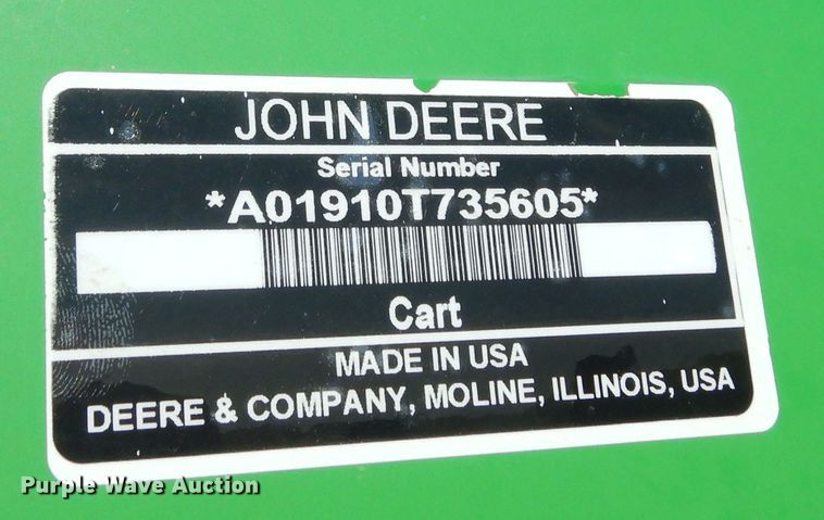 image for item DF8154 2010 John Deere 1890  air seeder