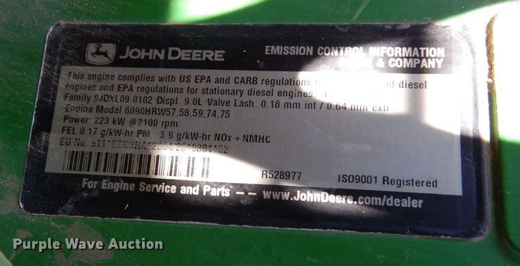 image for item DF8166 2009 John Deere 8130  MFWD tractor