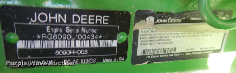 image for item DF8170 2011 John Deere 9770 STS  combine