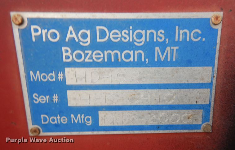 image for item DF8209 2000 Pro Ag Designs HD4SR  bale stacker