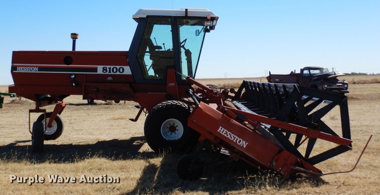 image for item DN6261 1996 Hesston 8100  windrower