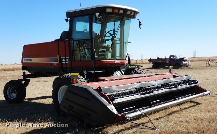 image for item DN6264 2002 Hesston 8450  windrower