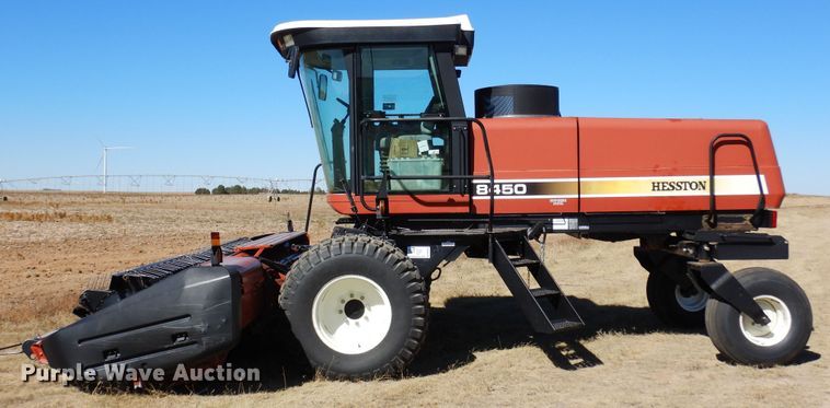 image for item DN6264 2002 Hesston 8450  windrower