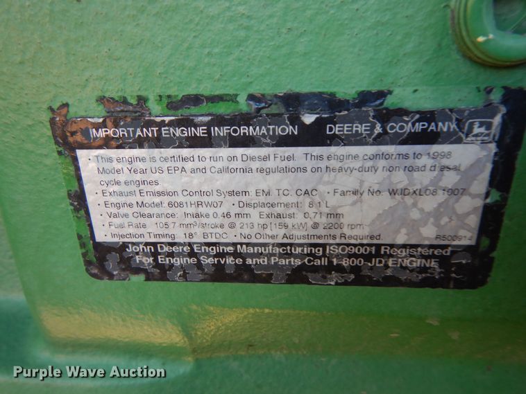 image for item DN6265 1998 John Deere 8200  MFWD tractor