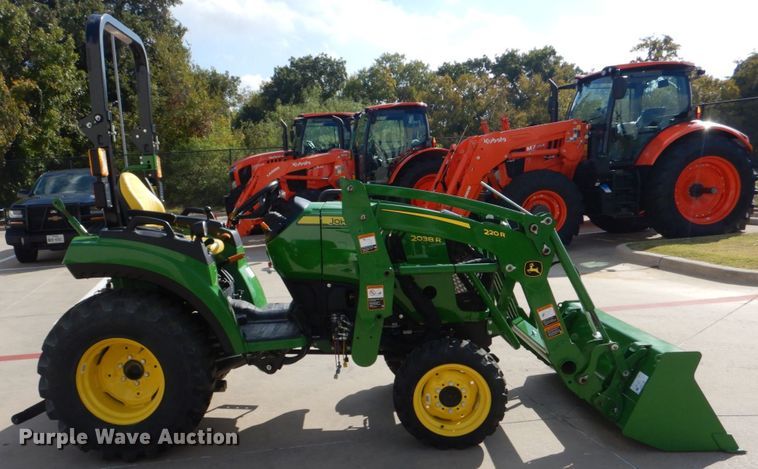 image for item DO1650 2022 John Deere 2038R  MFWD tractor