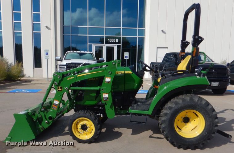 image for item DO1650 2022 John Deere 2038R  MFWD tractor
