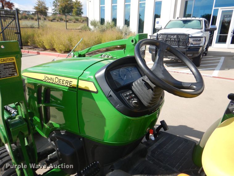 image for item DO1650 2022 John Deere 2038R  MFWD tractor