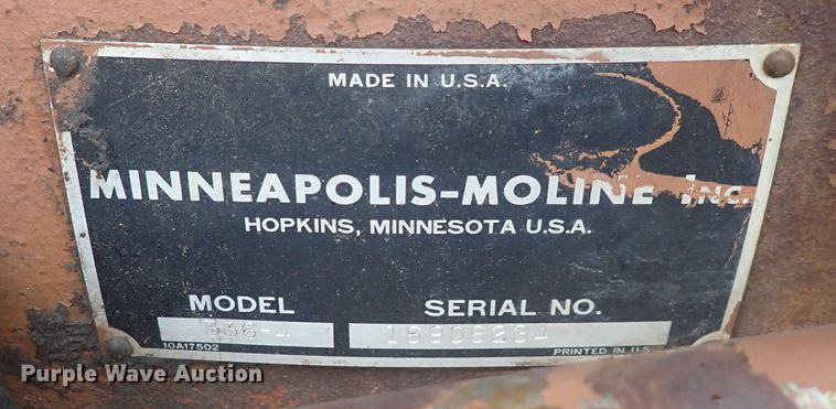 image for item DQ3100 1964 Minneapolis Moline M602  tractor