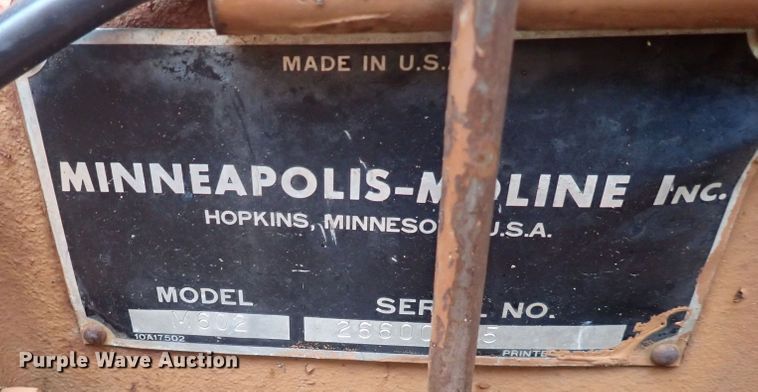 image for item DQ3100 1964 Minneapolis Moline M602  tractor