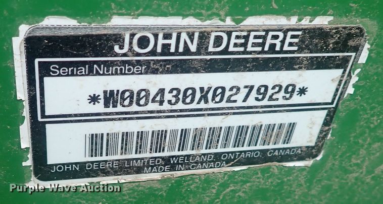 image for item DQ3116 2002 John Deere 4410  MFWD tractor
