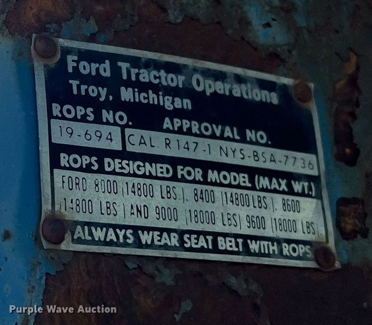 image for item DR7320 1975 Ford 9600  tractor