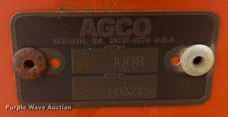 image for item DR7331 2000 AGCO Hesston 1008  disc mower