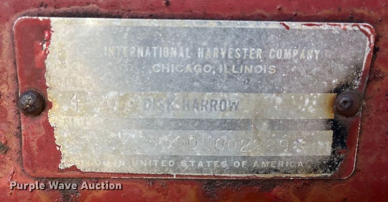 image for item DR7342 International 490  double off-set disk