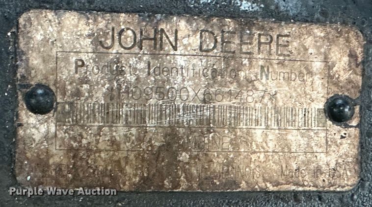 image for item JD9161 1995 John Deere 9500  combine