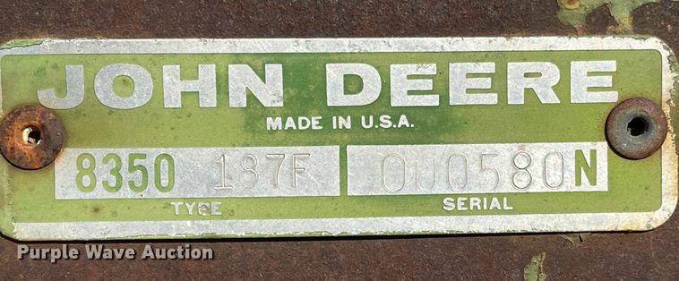 image for item JD9187 John Deere 8350  grain drill