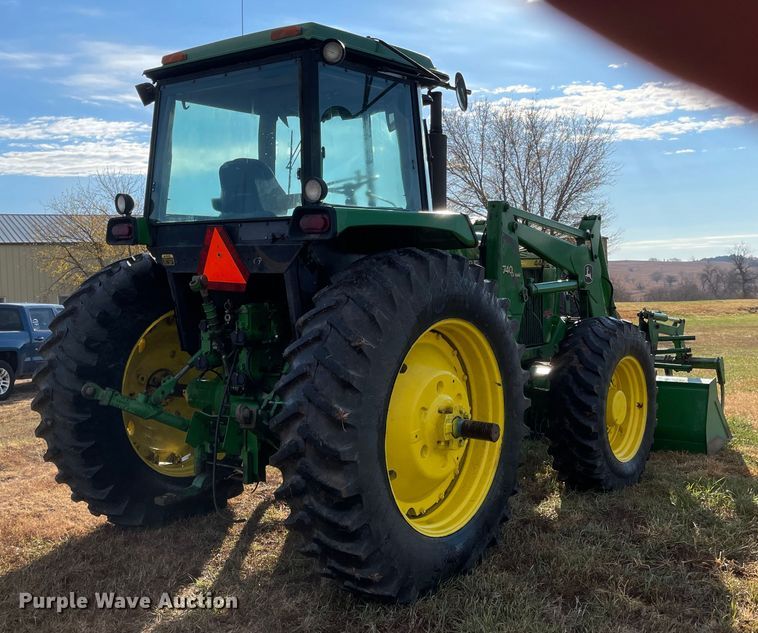 image for item JD9189 1990 John Deere 4455  MFWD tractor