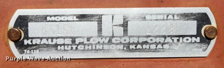 image for item JD9846 Krause 4515A  disk ripper