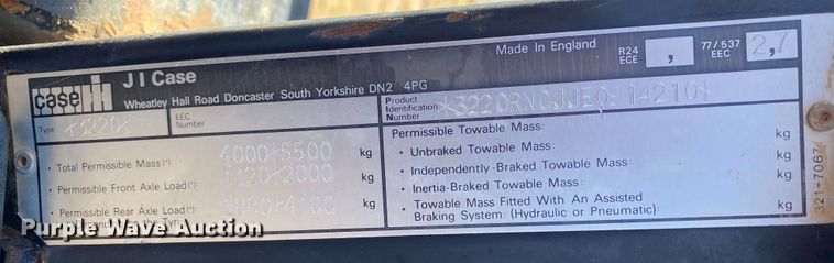 image for item JW9352 1995 Case IH 3220  tractor