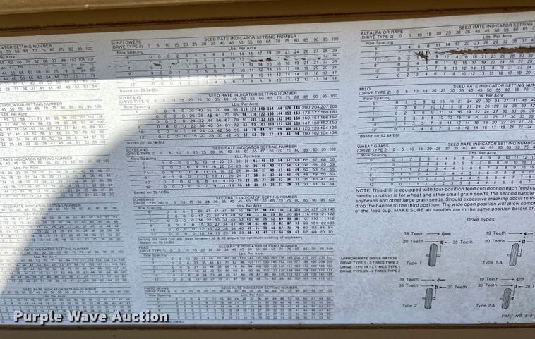 image for item KF9858 Great Plains Solid Stand 30  grain drill