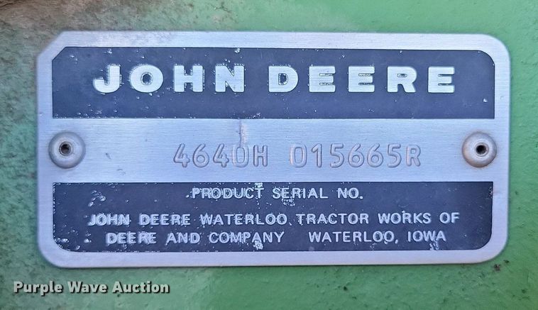 image for item LG9307 1980 John Deere 4640  tractor