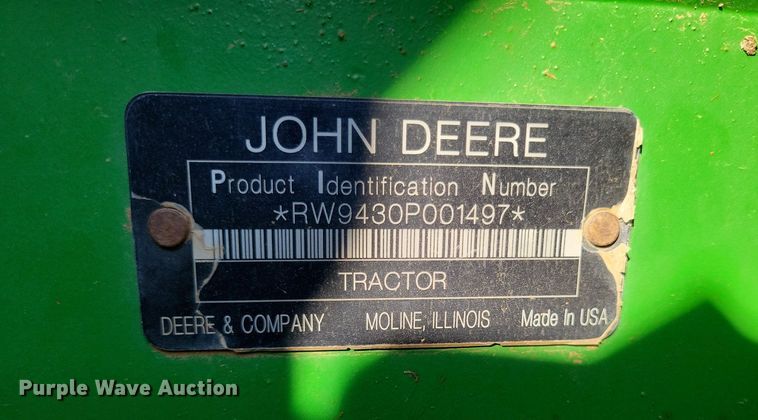 image for item LG9318 2007 John Deere 9430 4WD tractor