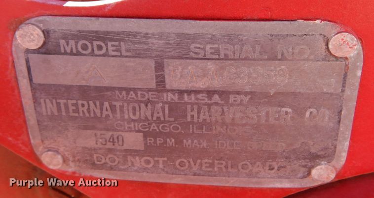 image for item LN9791 1941 Farmall A  tractor