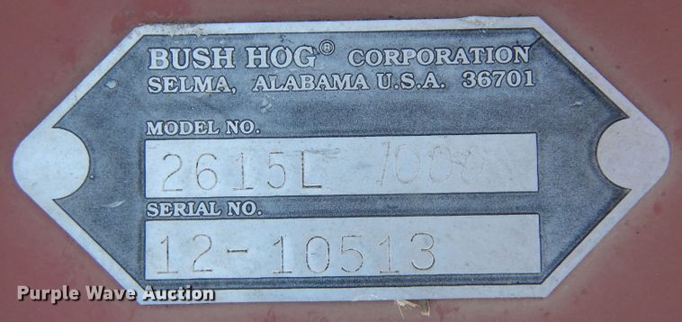 image for item LN9792 Bush Hog 2615L  batwing rotary mower