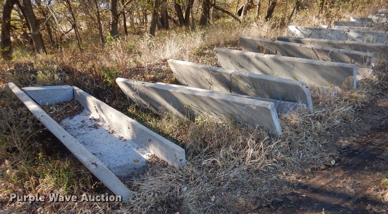 image for item LU9772 (6) concrete feed bunks