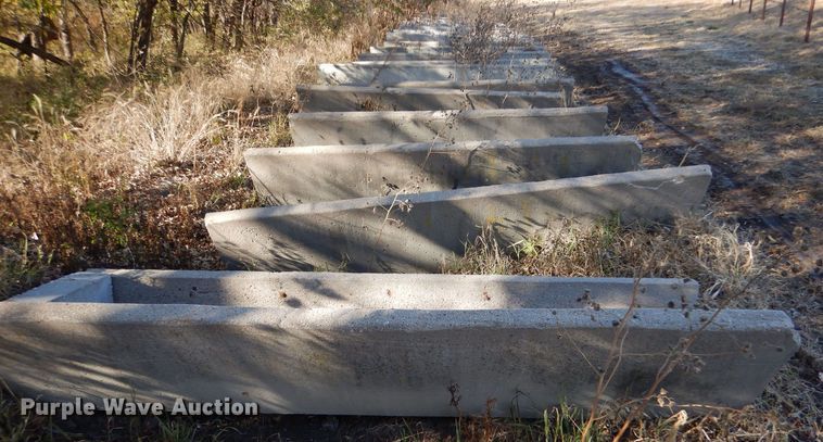 image for item LU9772 (6) concrete feed bunks