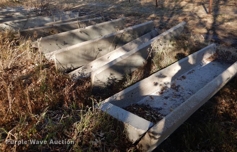 image for item LU9772 (6) concrete feed bunks