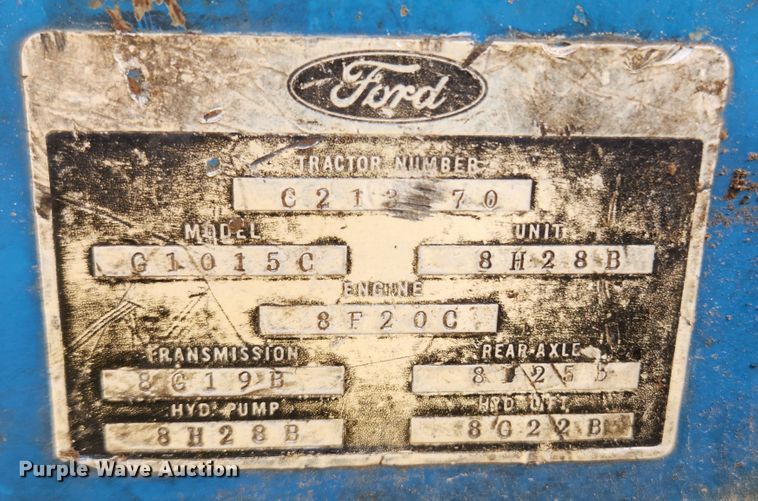 image for item MK9497 1968 Ford 8000  tractor