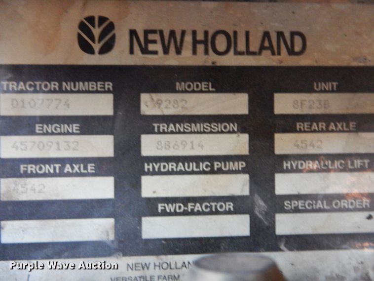 image for item MT9827 1998 New Holland 9282  4WD tractor