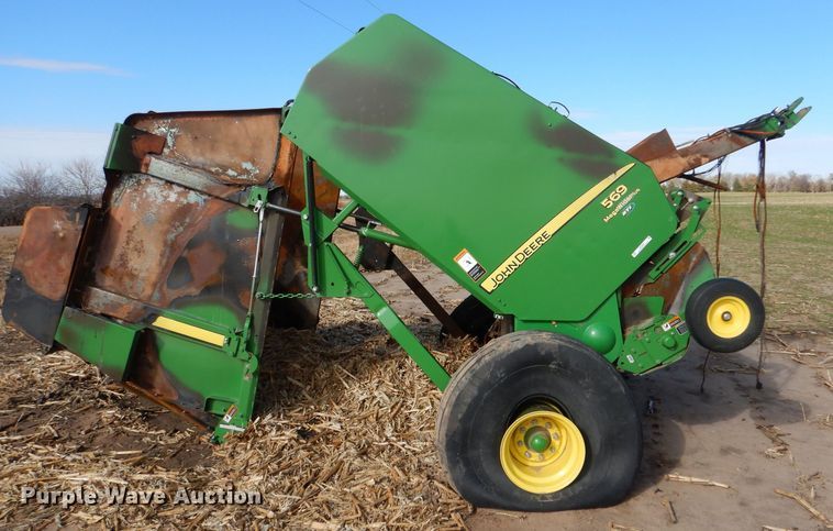 image for item MT9841 2017 John Deere 569 Mega Wide Plus  round baler
