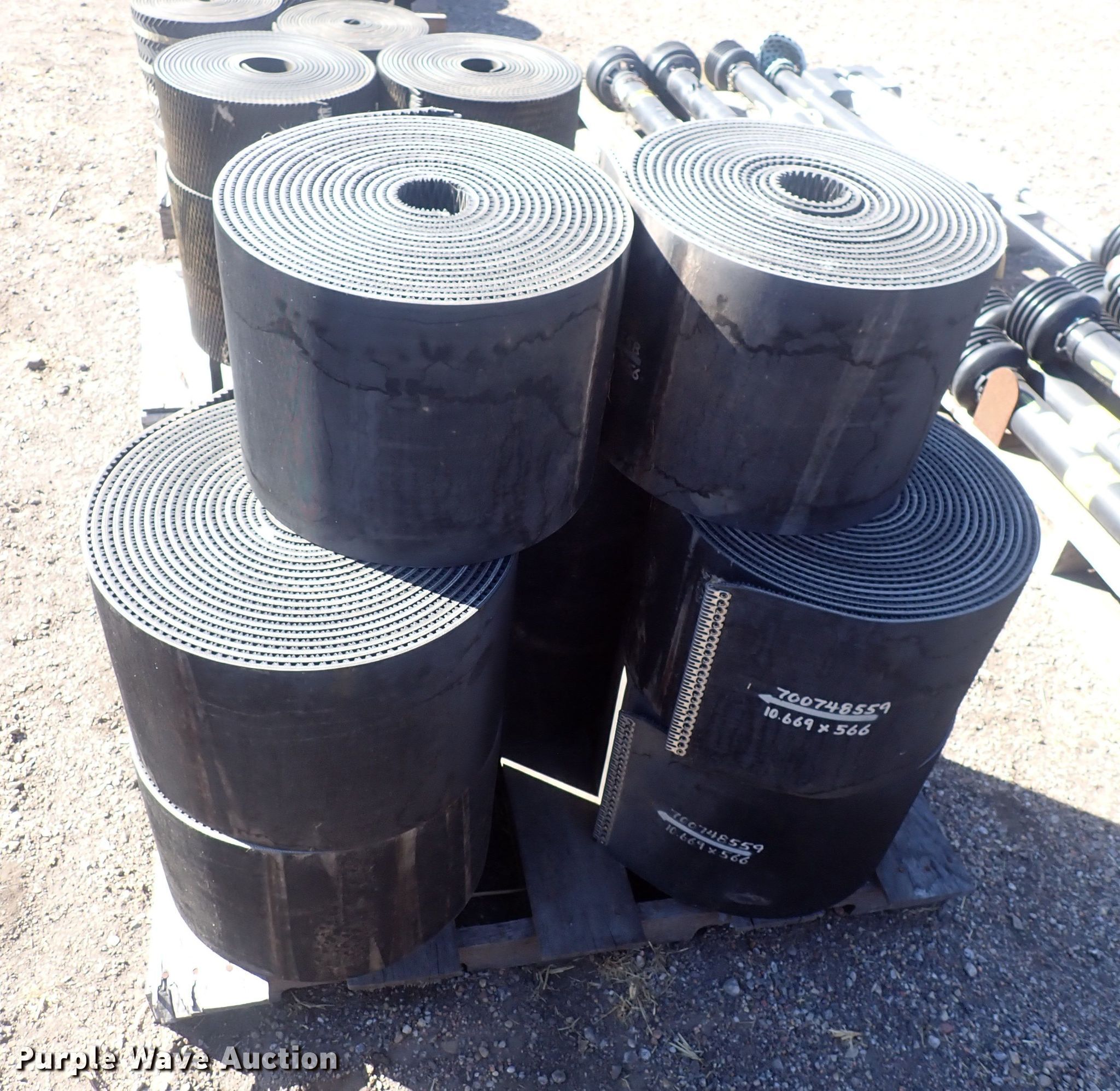 (8) belts in Hesston, KS Item GD9258 sold Purple Wave