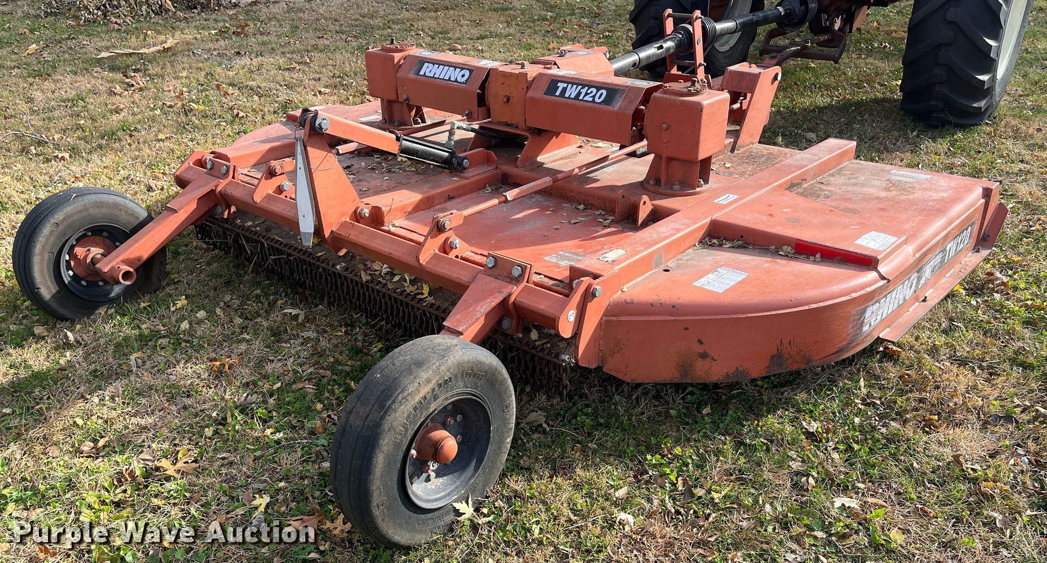 Rhino TW120 rotary mower in Troy, KS Item MN9359 sold Purple Wave