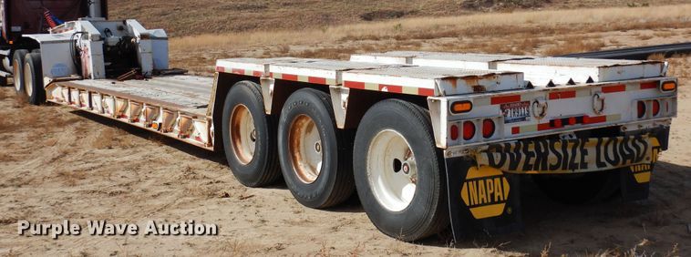 image for item DF8189 1981 Trail King 1551-4500  lowboy equipment trailer