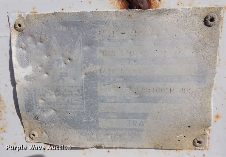 image for item DF8189 1981 Trail King 1551-4500  lowboy equipment trailer