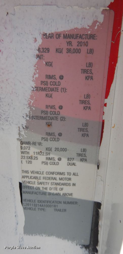 image for item DI6782 2010 Hackney  delivery trailer