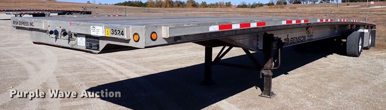 image for item DN6918 2013 Transcraft Benson AF53-102-2-524  flatbed trailer