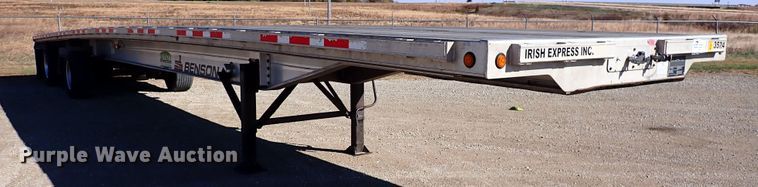 image for item DN6918 2013 Transcraft Benson AF53-102-2-524  flatbed trailer
