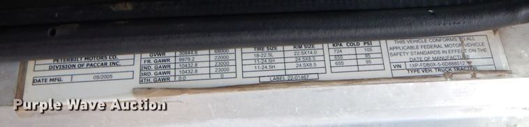 image for item DO1520 2006 Peterbilt 378  semi truck