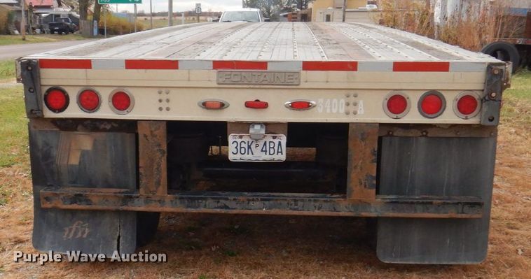 image for item DP0401 2007 Fontaine 1FTW-7-8048WSAWK  flatbed trailer