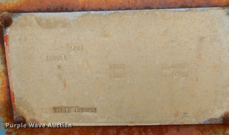 image for item DQ1882 1983 Aztec  oilfield trailer