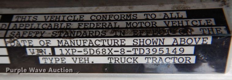 image for item DR2025 1996 Peterbilt 379  semi truck