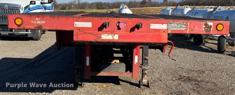 image for item DR7317 1997 Talbert  drop deck trailer